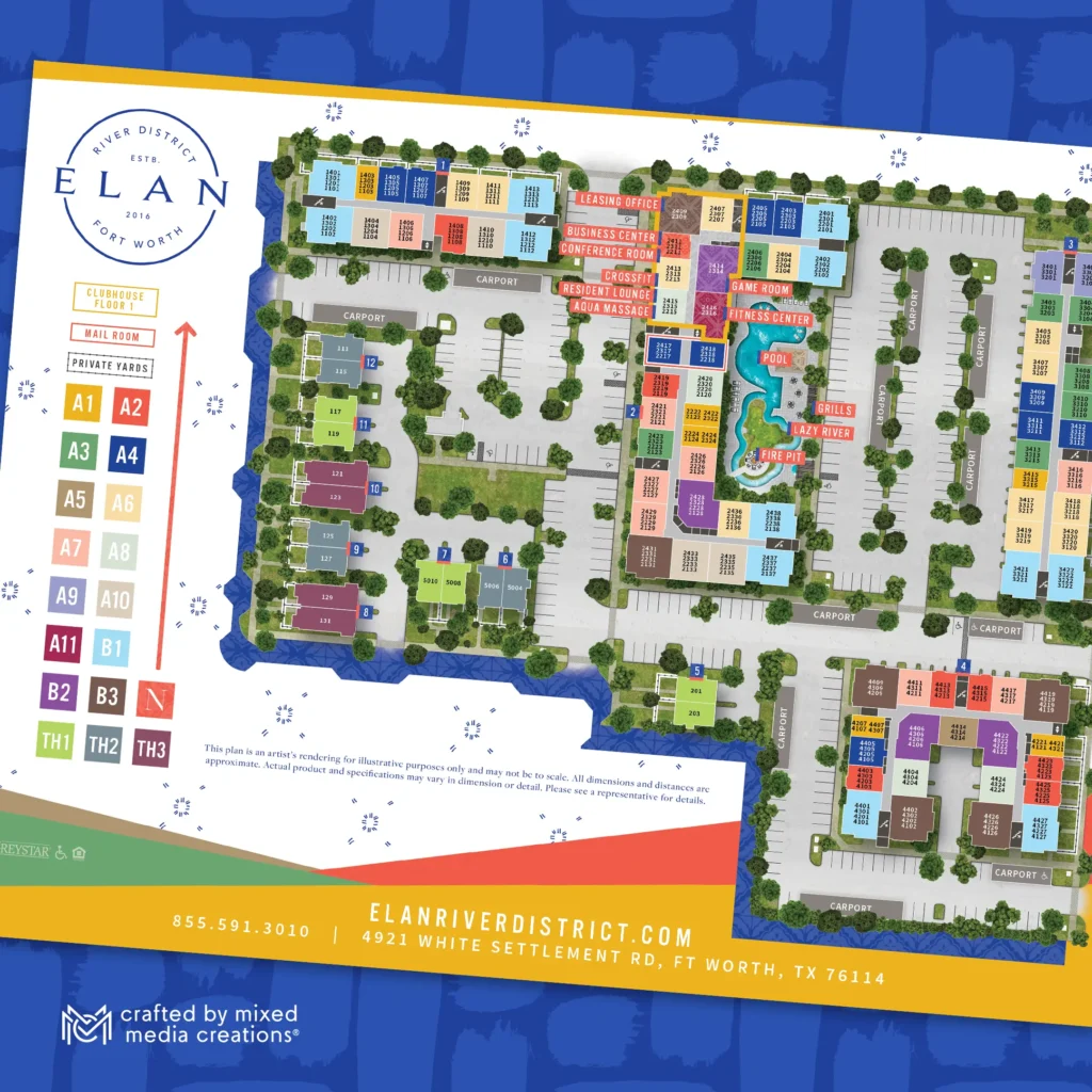 Elan River District Site Map