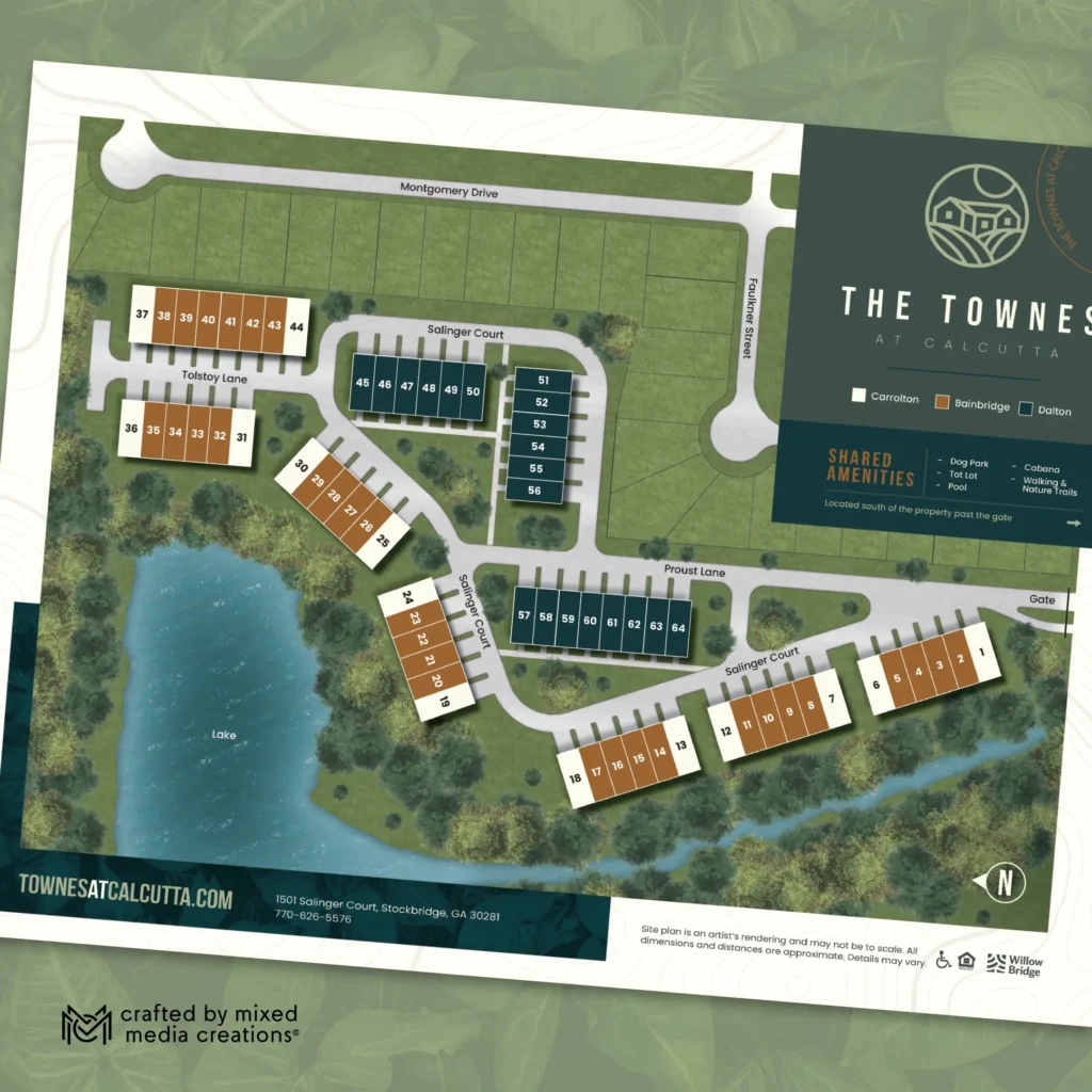 The Townes at Calcutta Site Map